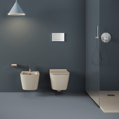 Artceram A16 Унитаз подвесной ТУРБО СМЫВ THE REEL, 36х52 см, с креплениями, цвет белый SANIGLAZE