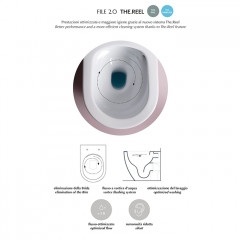 Artceram FILE 2.0 Унитаз подвесной ТУРБО СМЫВ THE.REEL, 36х52 см, с креплениями, цвет белый SANIGLAZE