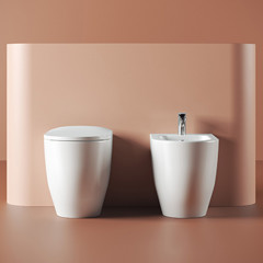 Artceram MONET Унитаз напольный приставной Rimless 36х52 см, цвет белый глянцевый