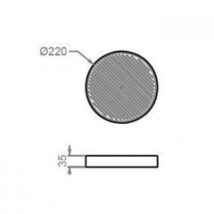 Artceram Cartesio Мыльница настольная керамическая d22 см, цвет шампань глянцевый (Не производится)