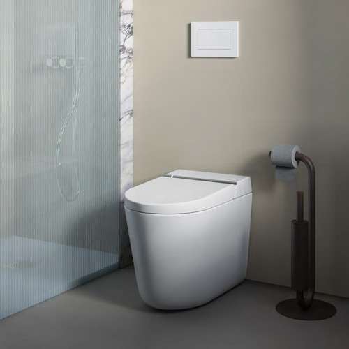 Artceram HYPE Унитаз-биде напольный 38X59см, безободковый, с soft-close, с пультом управления, цвет белый матовый с покрытием saniglaze (СПЕЦЦЕНА!)