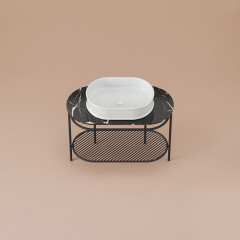 Artceram FLAIR 4.0 Сетчатая полка для металлической консоли, цвет черный матовый