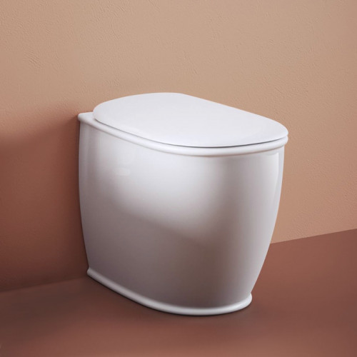 Artceram ATELIER Унитаз напольный, 52х37хh42см, безободковый, слив универсальный, с крепежом, цвет: белый матовый
