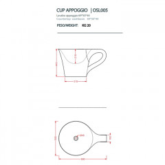 Artceram CUP Раковина накладная для столешницы 70х50хh42,5 см, без отв под смеситель, без слив перелива, цвет черно-белый