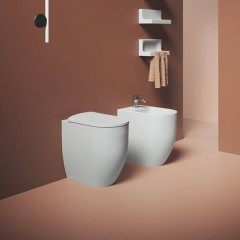 Artceram MONET Унитаз напольный приставной Rimless 36 x 54 h48 см, цвет белый глянцевый SANIGLAZE