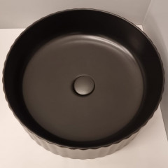 Artceram MILLERIGHE Раковина накладная,44,5хh14,5см, без отв под смеситель, без перелива, цвет: черный матовый
