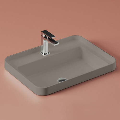 Artceram FUORI SCALA Раковина встраиваемая 60х45 см, 1 отверстие, цвет tortora