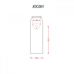 Artceram JOLIE Колонна для раковины, (для монтажа требуется ACA073), цвет portoro gold
