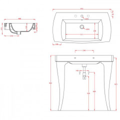 Artceram JAZZ Ноги керамические для консоли(комплект - 2шт), цвет серебро
