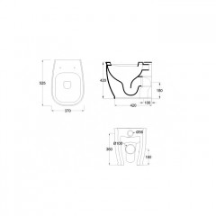 Artceram AZULEY/ATELIER сиденье для унитаза, цвет белый матовый с шарнирами хром (микролифт)