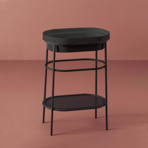 Artceram FUORI SCALA Металическая структура 36.5x58.6хh83см для раковины Fuori Scala ovale 59, цвет: черный матовый (без полки)