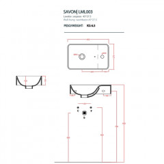 Artceram LAVAMANI Раковина подвесная 27x45 см, 1 отверстие, цвет белый матовый