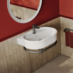 Artceram BRERA Раковина накладная 65 x 46 h 18, без отв под смеситель, цвет белый матовый