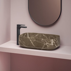 Artceram COGNAC Раковина настольная Quadro 56x41 см, цвет bronze amani