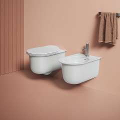 Artceram CHIC Биде подвесное 38х53 см, с 1 отв под смеситель, с крепеж. цвет белый