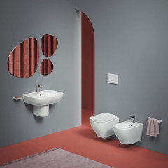 Artceram TEN Унитаз подвесной, 52х36см, безободковый, с крепежом, цвет: белый матовый