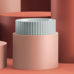 Artceram MILLERIGHE Раковина накладная 44 см, без отв под смеситель, без слив перелива, цвет белый глянец