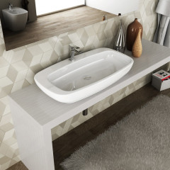 Artceram Dial Раковина настольная 90x48 см, 1 отверстие, цвет белый (Не производится)