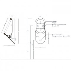 Artceram BABILA Писсуар 37 x 30 h 64 см, . цвет белый SANIGLAZE