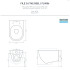Artceram FILE 2.0 Унитаз подвесной ТУРБО СМЫВ THE.REEL, 36х52 см, с креплениями, цвет brown matera