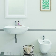 Artceram FILE 2.0 Биде подвесное 36х52 см, с креплениями, с 1 отв под смеситель, цвет белый