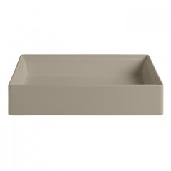 Artceram SCALINO Раковина накладная,55х38хh11,5см, без отв под смеситель, без перелива, цвет: matera