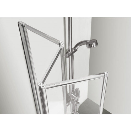 Шторка для ванны складная Azario PRESTON 120х150 цвет профиля хром (AZ-NFC6433 1200)