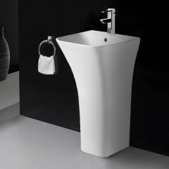 Раковина напольная AZARIO FRETTA SQUARE 450х435х835 отдельностоящая, прямоугольная (AZ-315)