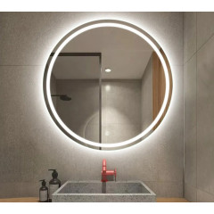 Зеркало AZARIO Classico Cerchio 800х800 влагостойкое с подсветкой, сенсорный выключатель с функцией диммера (CS00079360)