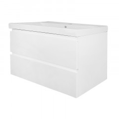 Комплект Тумба Azario Мила 80 815х470х680 подвесная, с раковиной Tempo 80, белый матовый (CS00091365)