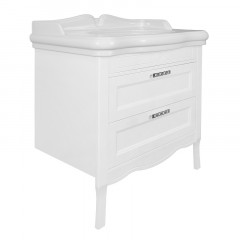 Комплект Тумба Azario CAROLINA 90/2 900х870х540 напольная с раковиной Victorian 90 патина белая (CS00089994)