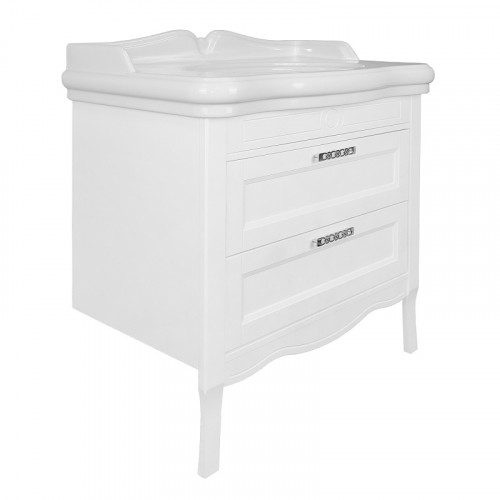 Комплект Тумба Azario CAROLINA 90/2 900х870х540 напольная с раковиной Victorian 90 патина белая (CS00089994)