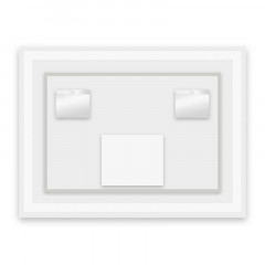 Зеркало AZARIO Alysa NEW 800х600 с подсветкой, сенсорный выключатель с функцией диммера (AZ-Z-046-1CSNEW)