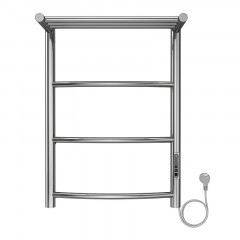Полотенцесушитель электрический AZARIO VERONA 400/600 3 секции, с полкой, диммер справа, хром (AZ04846P)