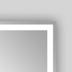 Зеркало AZARIO Alysa NEW 800х600 с подсветкой, сенсорный выключатель с функцией диммера (AZ-Z-046-1CSNEW)