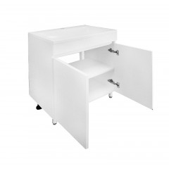 Комплект Тумба Azario Serenada 60Н 595х400х805 напольная, с раковиной ЛЮНОКС 60, белый (CS00097007)