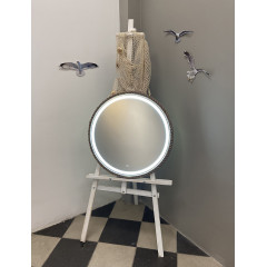 Зеркало AZARIO Бригантина D650 декор-канат, сенсорный выключатель с функцией диммера (LED-00002573)