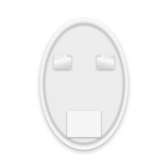 Зеркало AZARIO Gratsiya 600х900 с подсветкой, сенсорный выключатель с функцией диммера (AZ-Z-008CS)