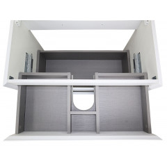 Комплект тумба Azario Velluto 80 800х450х660 подвесная, с раковиной Slim 80, белый матовый (CS00088603)
