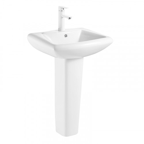 Раковина с пьедесталом AZARIO ELANA 560х440х835 (AZ-334P)