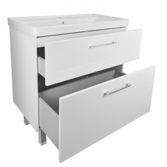 Комплект Тумба Azario Ника 80 Н 800х475х850 напольная, с раковиной Monte 80 (CS00082789)