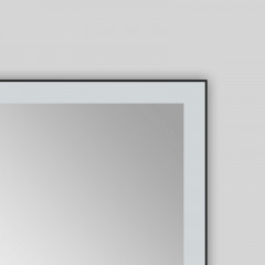 Зеркало AZARIO Fantasy 1000х700 с подсеткой, подогревом, сенсорный выключатель с функцией диммера, в алюминиевом корпусе черного цвета (AZ-Z-059WHCS)