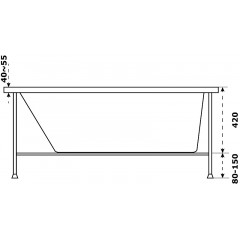 Ванна акриловая Azario Бали 150х70 (БАВ0101)