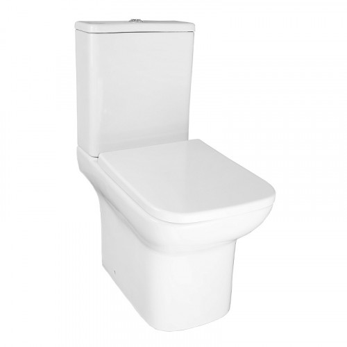 Унитаз-компакт Azario Alba 620х405х805 напольный, безободковый, с сиденьем микролифт (AZ-8323)