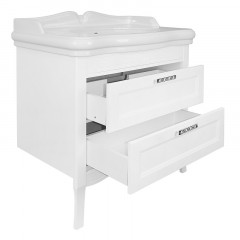 Комплект Тумба Azario CAROLINA 90/2 900х870х540 напольная с раковиной Victorian 90 патина белая (CS00089994)