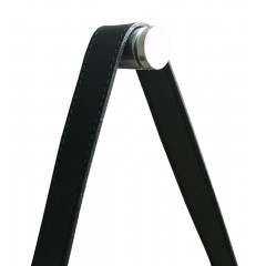 Зеркало AZARIO Капитан D610 c подсветкой и диммером, бесконтактный сенсор, черная кожа (LED-00002476)