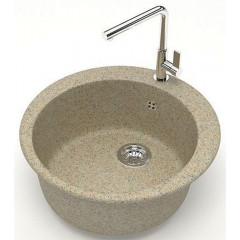 Кухонная мойка AZARIO Vital 507x507x200 искусственный мрамор, цвет Песочный (CS00078347)