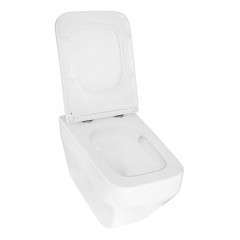 Унитаз подвесной Azario MONEO 530х365х370 безободковый, слив "Торнадо", в комплекте с быстросъемным сидением микролифт (AZ-0062 UQ1)