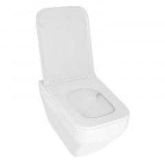 Унитаз подвесной Azario MONEO 530х365х370 безободковый, слив "Торнадо", в комплекте с быстросъемным сидением микролифт (AZ-0062 UQ1)