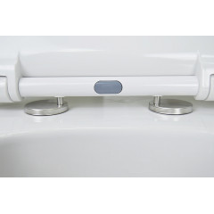 Унитаз подвесной Azario FERIO 360х545х330 безободковый, в комплекте с сиденьем микролифт (87565)